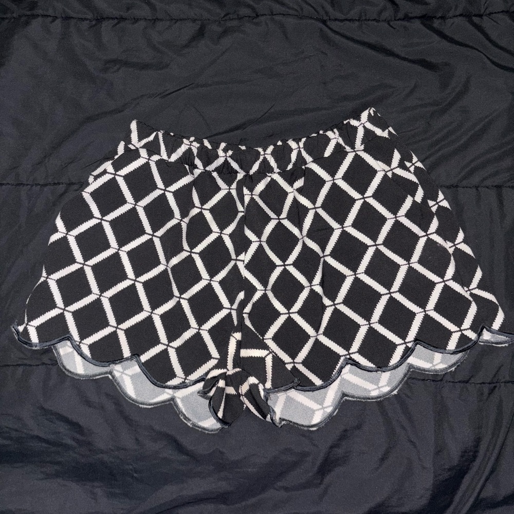 Stylish Black and White Women's Shorts